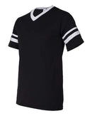 Augusta Sportswear - V-Neck Jersey with Striped Sleeves - 360