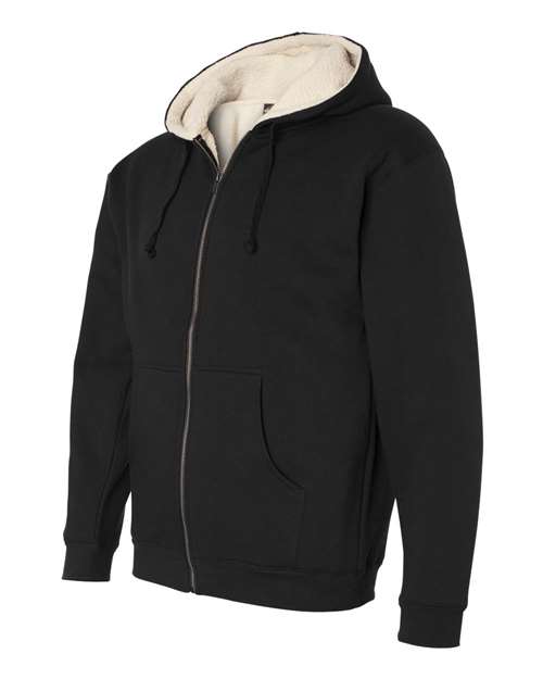 Independent Trading Co. - Sherpa-Lined Full-Zip Hooded Sweatshirt - EXP40SHZ