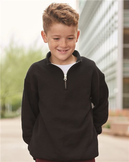 JERZEES - Nublend® Youth Quarter-Zip Cadet Collar Sweatshirt - 995YR