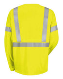 Red Kap - High Visibility Long Sleeve Safety T-Shirt - SYK2HV