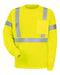 Red Kap - High Visibility Long Sleeve Safety T-Shirt - SYK2HV