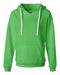 J. America - Women's Sueded V-Neck Hooded Sweatshirt - 8836