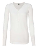 J. America - Women's Thermal Henley - 8252