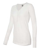 J. America - Women's Thermal Henley - 8252