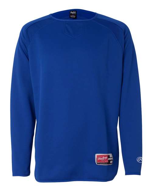 Rawlings - Flatback Mesh Fleece Long Sleeve Pullover - 9705