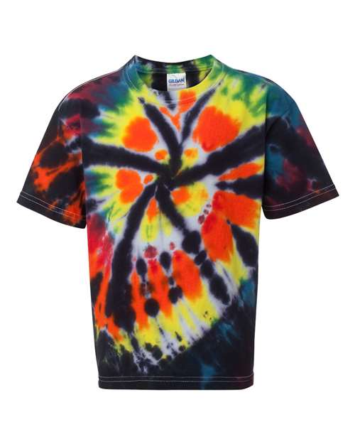 Dyenomite - Youth Rainbow Cut-Spiral T-Shirt - 20BTD