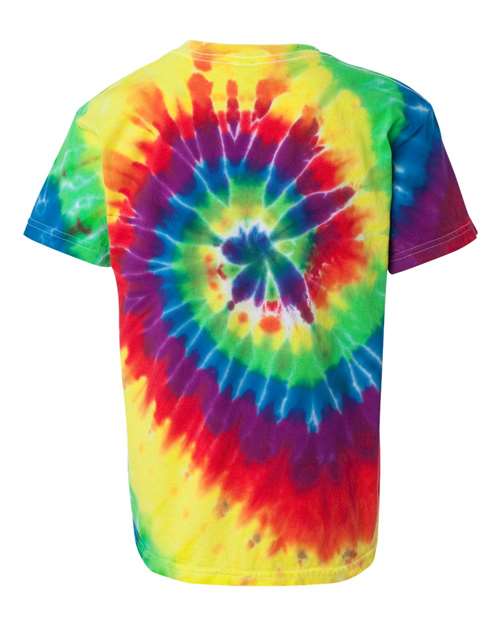 Dyenomite - Youth Multi-Color Spiral Tie-Dyed T-Shirt - 20BMS