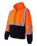 Kishigo - Hi-Vis Full-Zip Hooded Sweatshirt - JS102-103