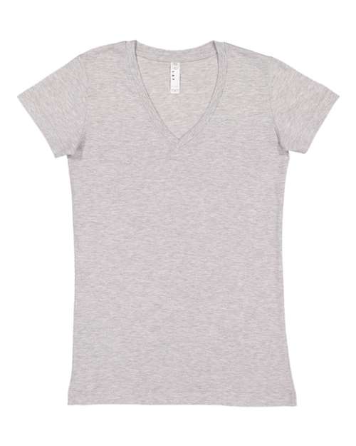 LAT - Junior Fit V-Neck Fine Jersey Tee - 3607