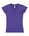 LAT - Junior Fit V-Neck Fine Jersey Tee - 3607