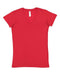 LAT - Junior Fit V-Neck Fine Jersey Tee - 3607