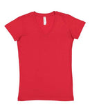 LAT - Junior Fit V-Neck Fine Jersey Tee - 3607