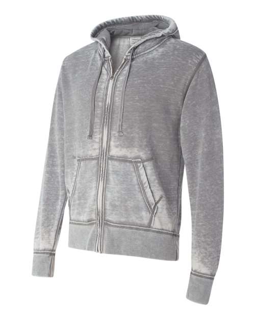 J. America - Vintage Zen Fleece Full-Zip Hooded Sweatshirt - 8916