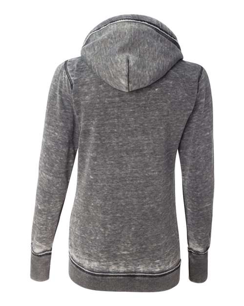 J. America - Women's Zen Fleece Full-Zip Hooded Sweatshirt - 8913