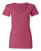 J. America - Women's V-Neck Slub T-Shirt - 8169