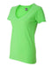 J. America - Women's V-Neck Slub T-Shirt - 8169