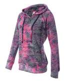 MV Sport - Women’s Courtney Burnout V-Notch Hooded Sweatshirt - W1162