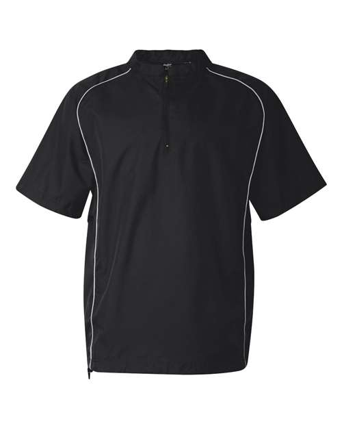 Rawlings - Short Sleeve Poly Dobby Quarter-Zip Pullover - 9702