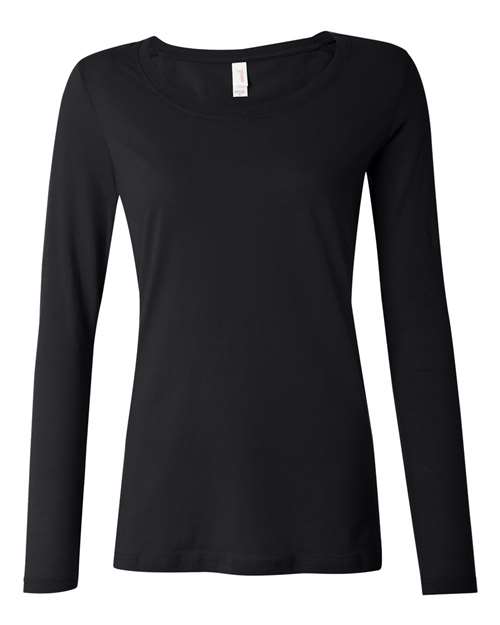 Anvil - Women's Featherweight Long Sleeve Scoop T-Shirt - 399