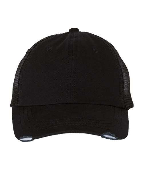 Mega Cap - Frayed-Bill Twill Cap - 6887