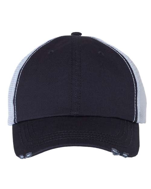 Mega Cap - Frayed-Bill Twill Cap - 6887