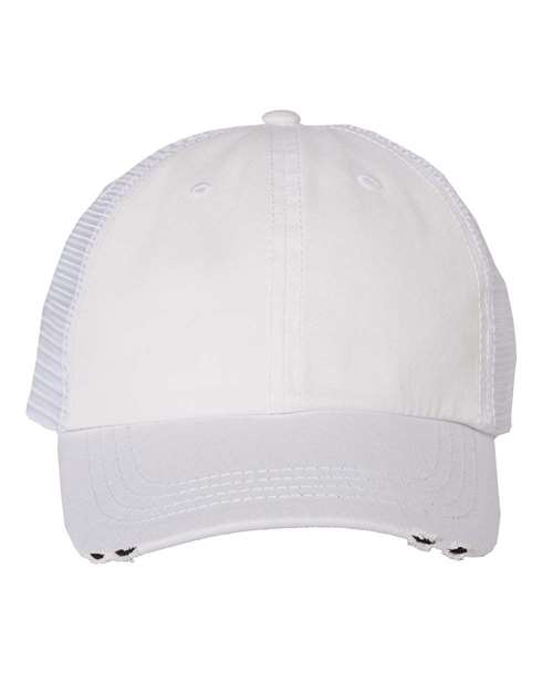 Mega Cap - Frayed-Bill Twill Cap - 6887