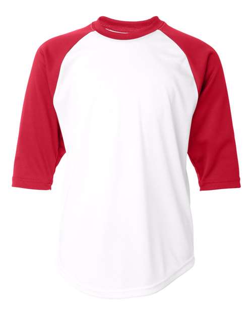 Badger - Youth B-Core 3/4 Sleeve Baseball T-Shirt - 2133