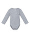 Rabbit Skins - Infant Long Sleeve Baby Rib Bodysuit - 4411