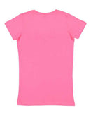 LAT - Junior Fit V-Neck Fine Jersey Tee - 3607