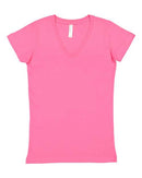 LAT - Junior Fit V-Neck Fine Jersey Tee - 3607