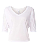 BELLA + CANVAS - Women's Flowy Boxy Half-Sleeve V-Neck Tee - 8825