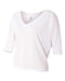 BELLA + CANVAS - Women's Flowy Boxy Half-Sleeve V-Neck Tee - 8825