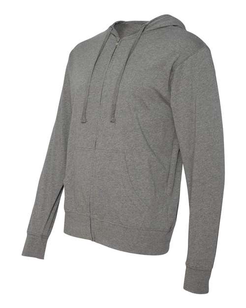 Independent Trading Co. - Lightweight Jersey Full-Zip Hooded T-Shirt - SS150JZ