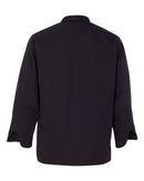 Chef Designs - Black Knot Button Chef Coat - 0427