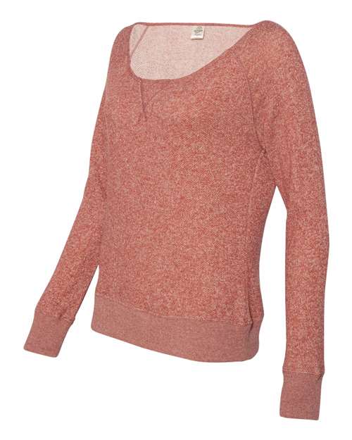 Independent Trading Co. - Juniors' Wide Neck Sweaterfleece Crew - PRM2400