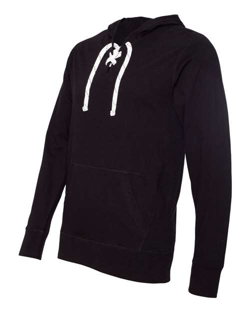 J. America - Jersey Sport Lace Hooded Pullover - 8231