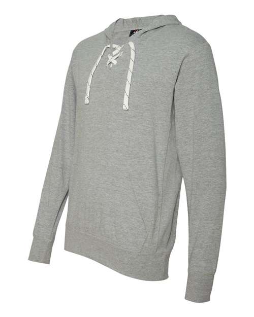 J. America - Jersey Sport Lace Hooded Pullover - 8231