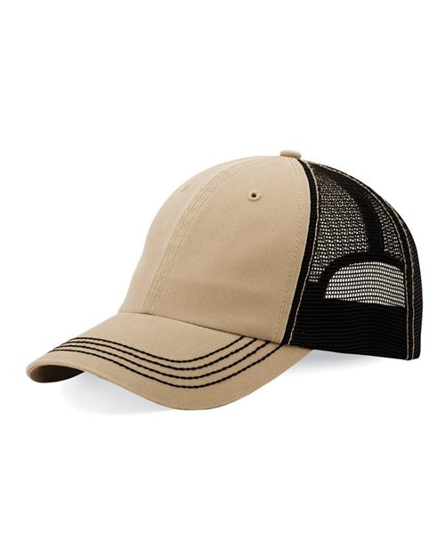 Mega Cap - Washed Twill Trucker Cap - 6894