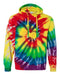 Dyenomite - Multi-Color Spiral Pullover Hooded Sweatshirt - 854MS