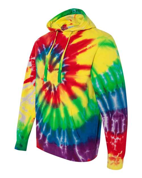 Dyenomite - Multi-Color Spiral Pullover Hooded Sweatshirt - 854MS