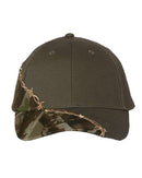 Kati - Camo with Barbed Wire Embroidery Cap - LC4BW