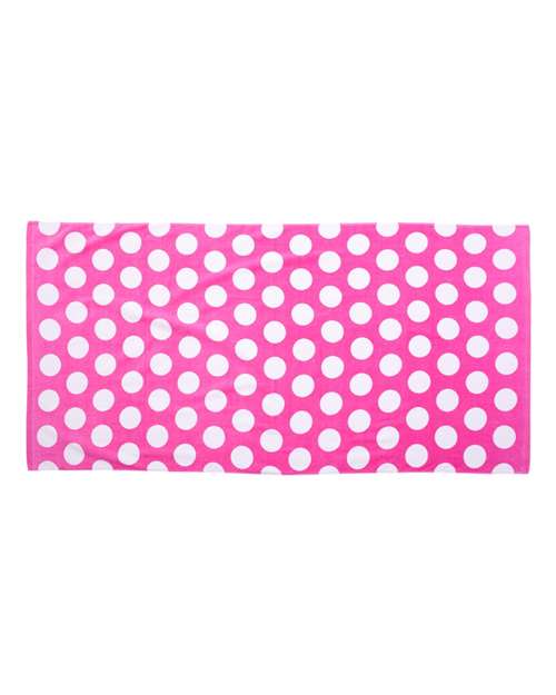 Carmel Towel Company - Polka Dot Velour Beach Towel - C3060P