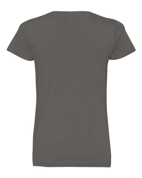 LAT - Women's V-Neck Fine Jersey Tee - 3507