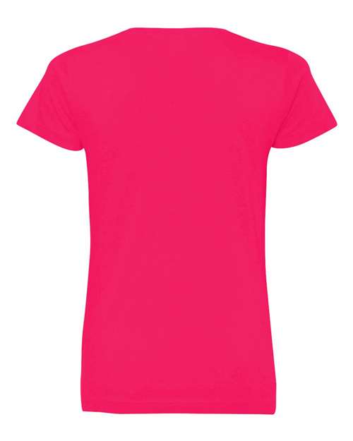 LAT - Women's V-Neck Fine Jersey Tee - 3507