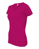 LAT - Women's V-Neck Fine Jersey Tee - 3507