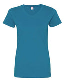 LAT - Women's V-Neck Fine Jersey Tee - 3507