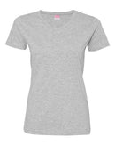 LAT - Women's V-Neck Fine Jersey Tee - 3507