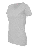 LAT - Women's V-Neck Fine Jersey Tee - 3507