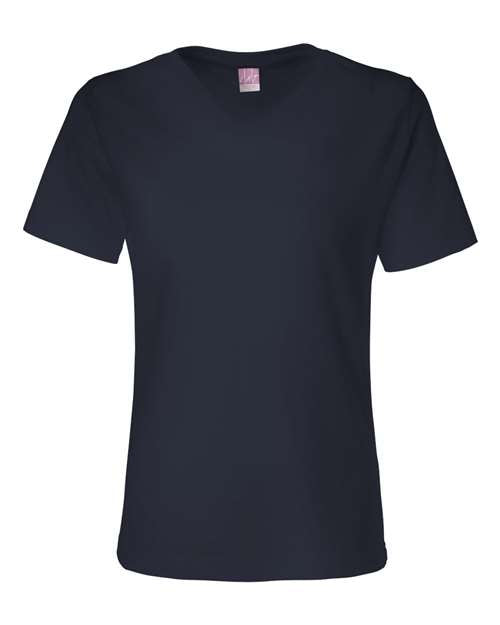 LAT - Women's V-Neck Premium Jersey Tee - 3587