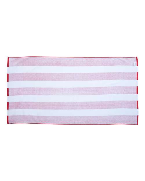 Carmel Towel Company - Cabana Stripe Velour Beach Towel - C3060S